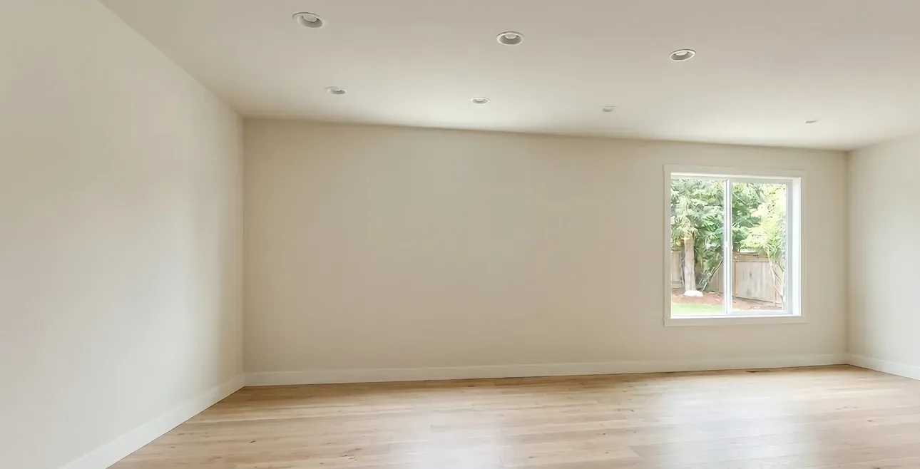 The same room, a darker scheme — before virtual staging